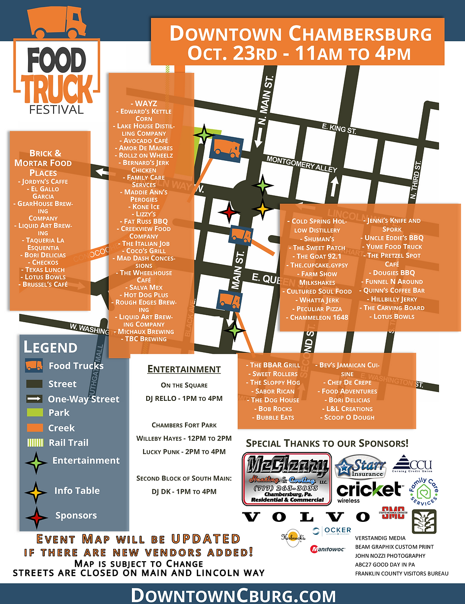 Food Truck Fest Event Map