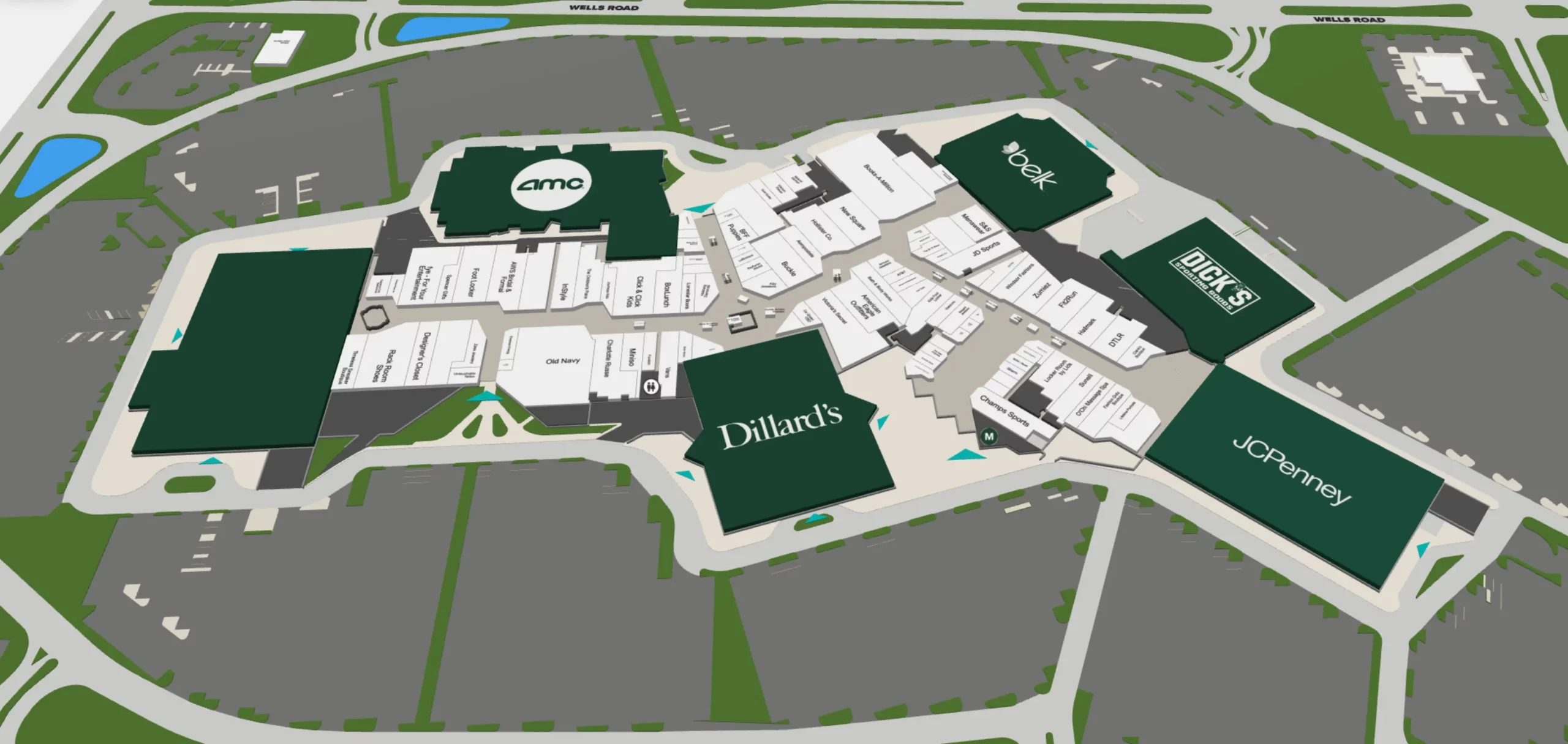 Los Cerritos Center Map (2024)
