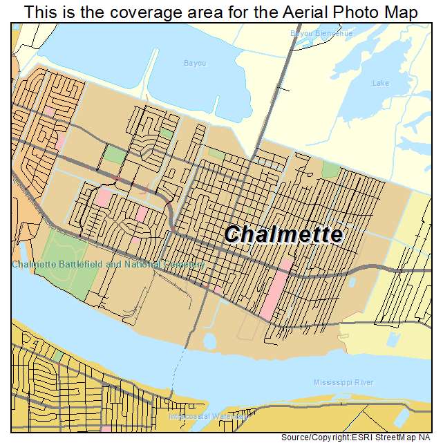 Aerial Photography Map - Chalmette, LA