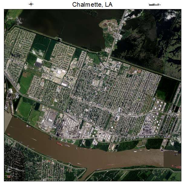 Aerial Photography Map of Chalmette, LA Louisiana