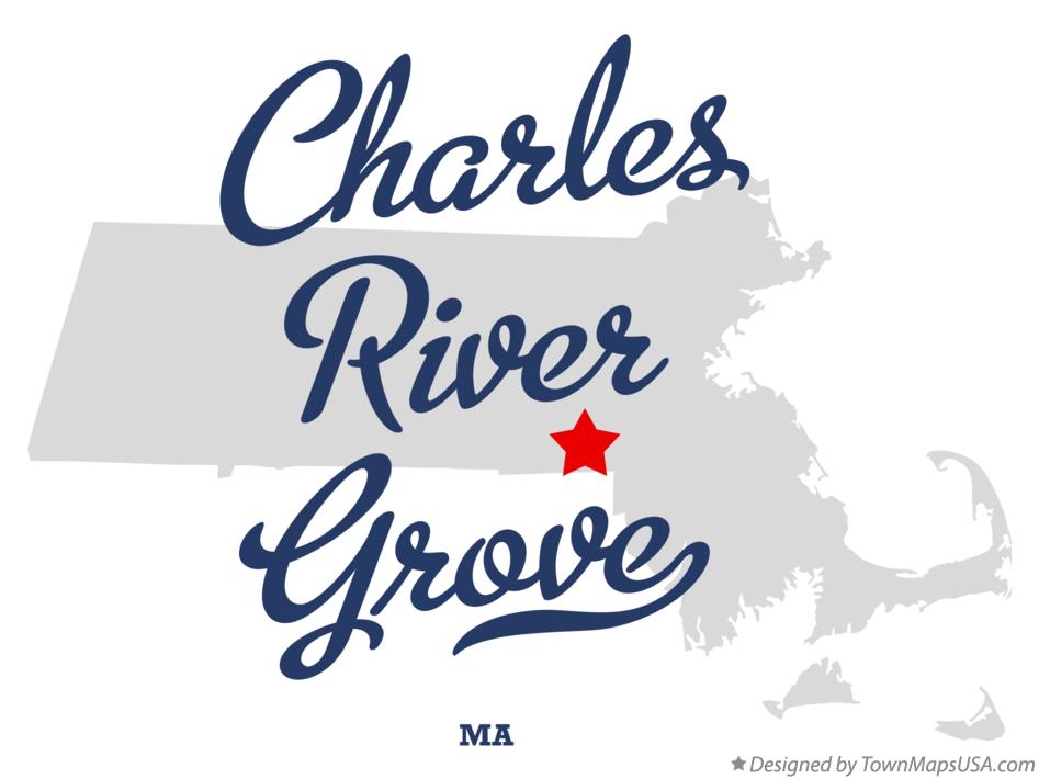 Map of Charles River Grove, MA, Massachusetts