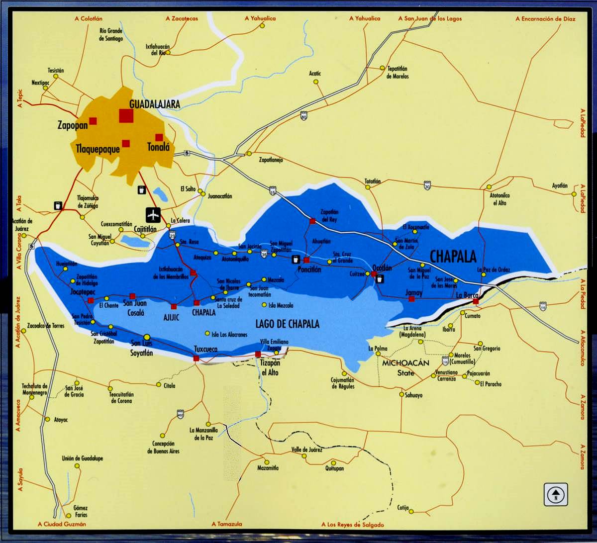 Lake Chapala Mexico Map Metal Bioaccumulation By Carp And Catfish